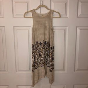 Floral/abstract patterned dress